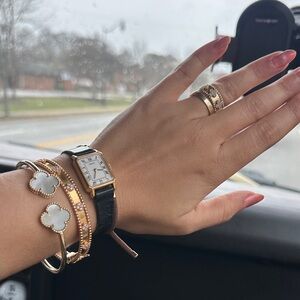 Seiko Women's Gold and Black Watch